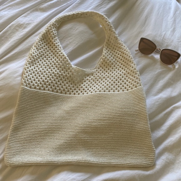Handbags - BRAND NEW White Boho Crochet Bag